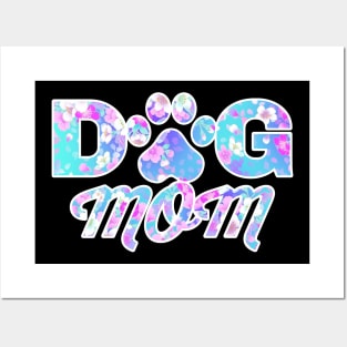 Dog Mom Gift for Women Cute Letter Print Pet Lover Paw Posters and Art